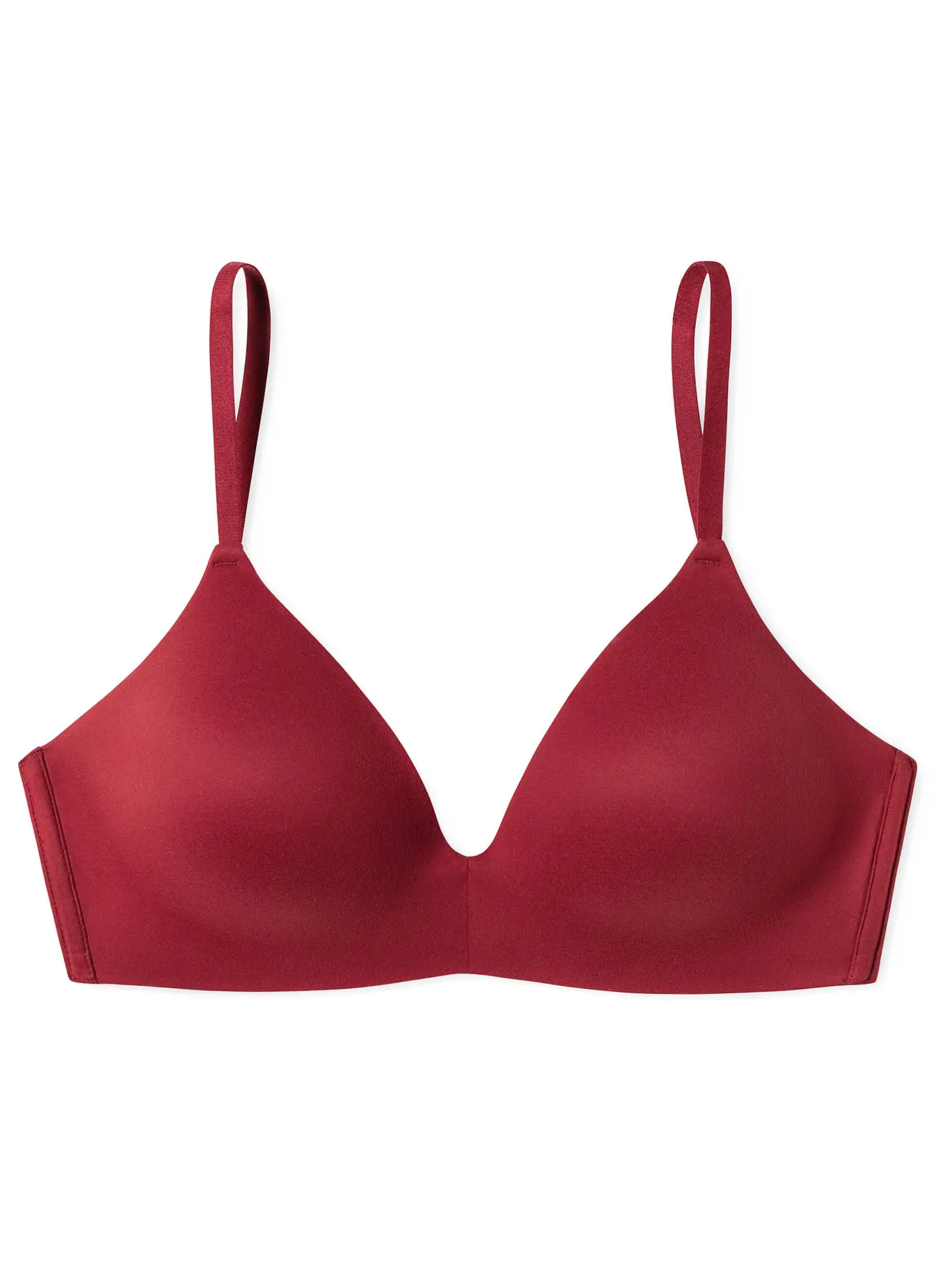 SCHIESSER | BH gepadded ohne Bügel " Invisible Soft " weiss | rot